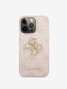 Guess Stražnja maska ​​Guess PU 4G s metalnim logotipom za iPhone 13 Pro Max Pink