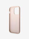 Guess Stražnja maska ​​Guess PU 4G s metalnim logotipom za iPhone 15 Pro Pink