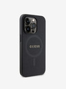 Guess PU Saffiano MagSafe Zadní Kryt pro iPhone 15 Pro Max Black Etui za telefon