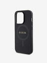 Guess PU Saffiano MagSafe Zadní Kryt pro iPhone 15 Pro Max Black Etui za telefon