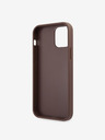 Guess Stražnja maska ​​Guess PU 4G s metalnim logotipom za iPhone 12/12 Pro smeđa
