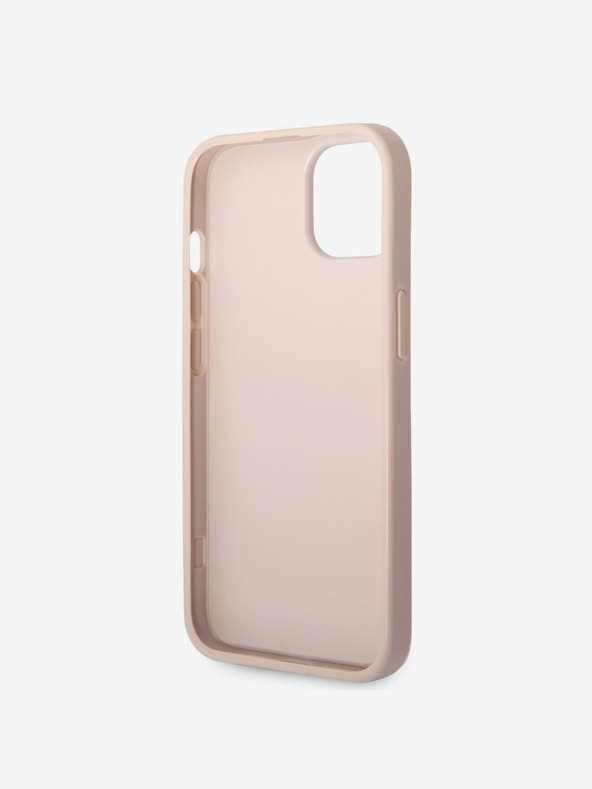 Guess Stražnja maska ​​Guess PU 4G s metalnim logotipom za iPhone 14 ružičasta