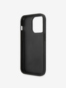 Guess Stražnja maska ​​Guess PU 4G s metalnim logotipom za iPhone 15 Pro siva