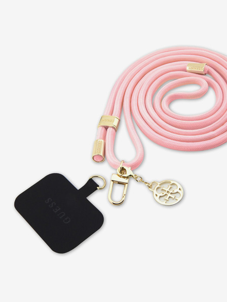 Guess Guess remen za preko ramena 4G šarm zlatno/ružičasto