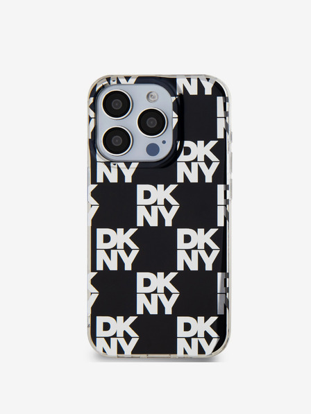 DKNY PC/TPU stražnja maska ​​s kariranim uzorkom za iPhone 14 Pro Max crna DKNY