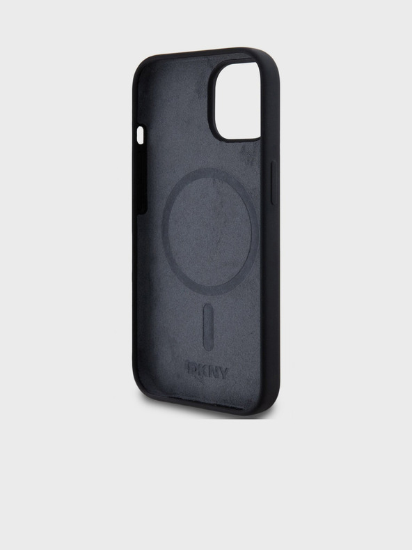 DKNY Liquid Silicone Arch Logo MagSafe stražnja maska ​​za iPhone 11 crna DKNY