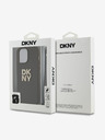 DKNY PU kožna stražnja maska ​​s logotipom na vrpcu za iPhone 14 Pro, smeđa DKNY