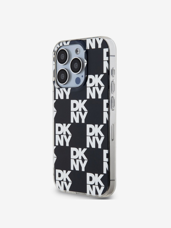 DKNY PC/TPU stražnja maska ​​s kariranim uzorkom za iPhone 15 Pro Max crna DKNY