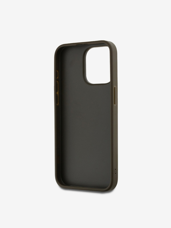 DKNY PU kožna stražnja maska ​​s logotipom za narukvicu za iPhone 14 Pro Max smeđa DKNY