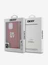 DKNY PU kožna stražnja maska ​​s logotipom i remenčićem za iPhone 15 Pro, crvena DKNY