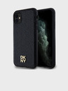 DKNY PU kožna ponovljena šara s logotipom Magsafe stražnja maska ​​za iPhone 11 crna DKNY