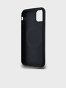 DKNY PU kožna ponovljena šara s logotipom Magsafe stražnja maska ​​za iPhone 11 crna DKNY