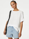 Marks & Spencer Marks & Spencer bijela ženska lanena bluza