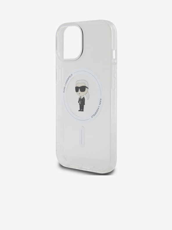 Karl Lagerfeld IML Ikonik MagSafe stražnja maska ​​za iPhone 15 Transparent Karl Lagerfeld