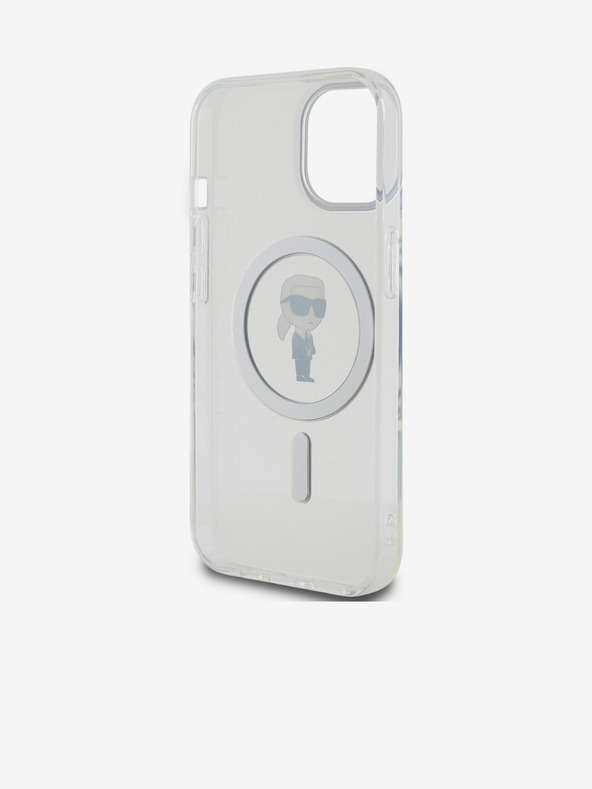 Karl Lagerfeld IML Ikonik MagSafe stražnja maska ​​za iPhone 15 Transparent Karl Lagerfeld