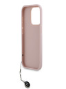 Karl Lagerfeld Karl Lagerfeld PU Saffiano Rhinestone Charm stražnja maska ​​za iPhone 15 Pro Max Pink