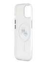 Karl Lagerfeld Karl Lagerfeld IML K&CH Heads metalni okvir MagSafe stražnja maska ​​za iPhone 15 prozirna