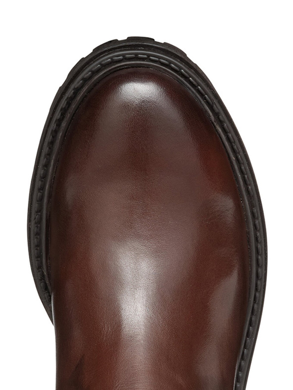 Geox Tamno smeđe ženske čizme Geox Iridea