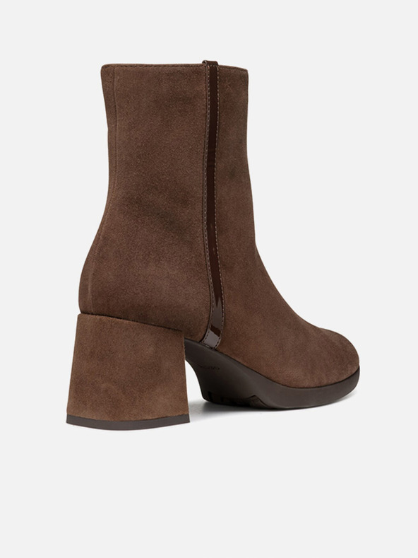 Geox Ženske tamno smeđe gležnjače Geox Walk Pleasure 55