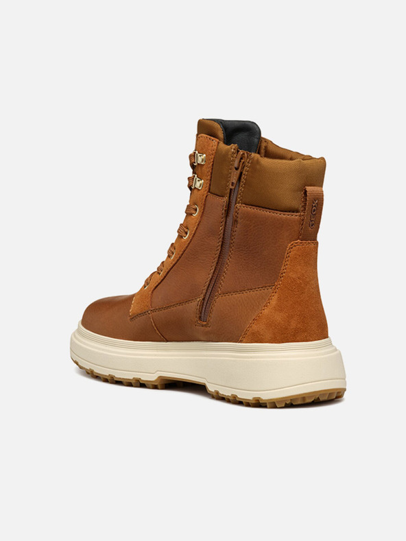 Geox Smeđe ženske gležnjače Geox Lamide+Grip ABX