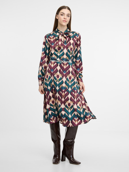 Orsay Smeđa ženska midi haljina ORSAY