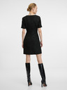 Orsay Crna ženska haljina do koljena ORSAY