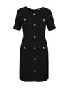 Orsay Crna ženska haljina do koljena ORSAY