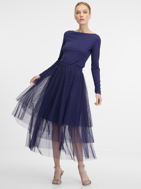 Orsay Tamnoplava ženska midi suknja ORSAY