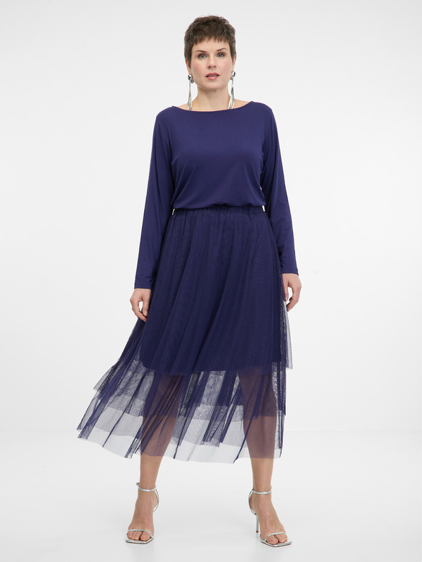 Orsay Tamnoplava ženska midi suknja ORSAY