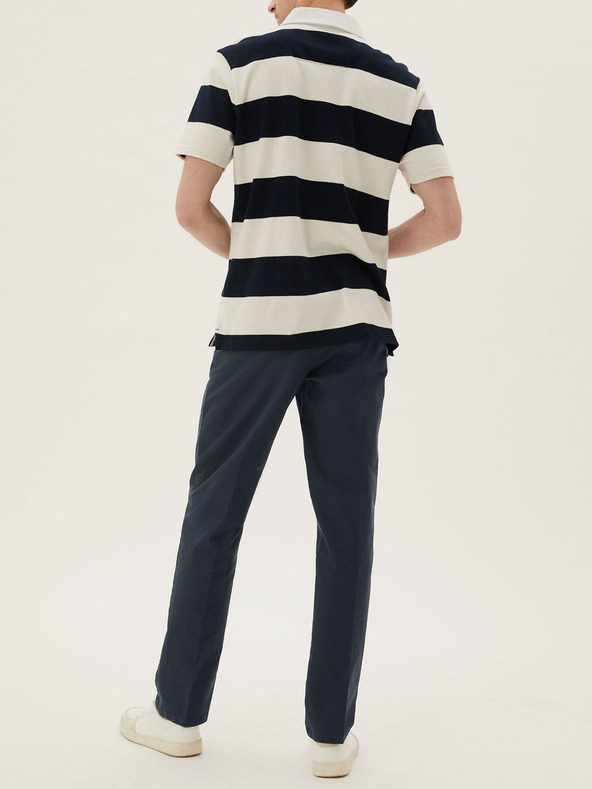 Marks & Spencer Marks & Spencer tamnoplavi rastezljivi chino hlače redovnog kroja