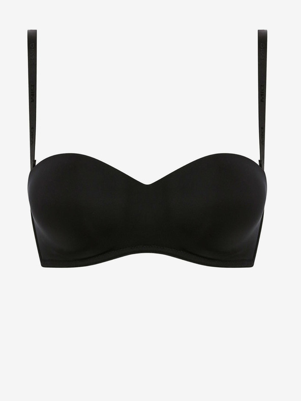 DIM Crni ženski grudnjak s žicom Dim WIREFREE STRAPLESS BRA