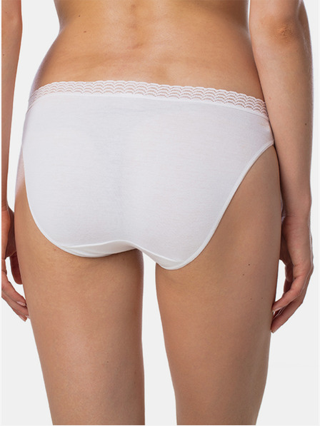 Bellinda Bijele ženske gaćice s čipkastim detaljem Bellinda FANCY COTTON MINISLIP