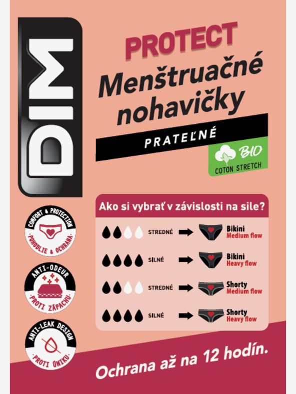 Bellinda Crne noćne i dnevne menstrualne gaćice Bellinda MENSTRUAL BOXER STRONG