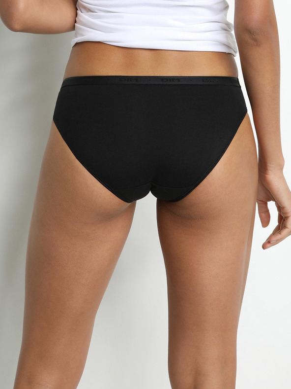 DIM Set od dvije ženske gaćice u bijeloj i crnoj boji Dim