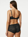 Marks & Spencer Komplet od tri ženske čipkaste gaćice s Flexifit™ tehnologijom u crnoj Marks & Spencer boji