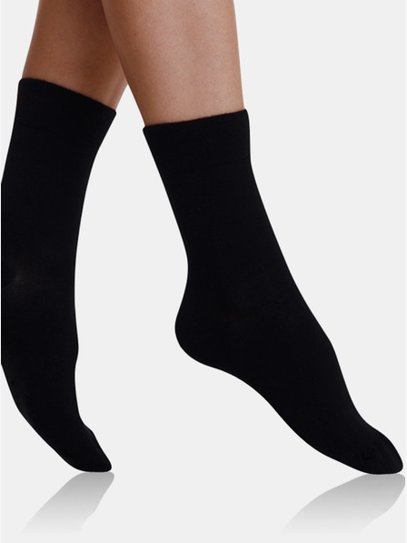 Bellinda Crne ženske čarape Bellinda COTTON MAXX LADIES SOCKS