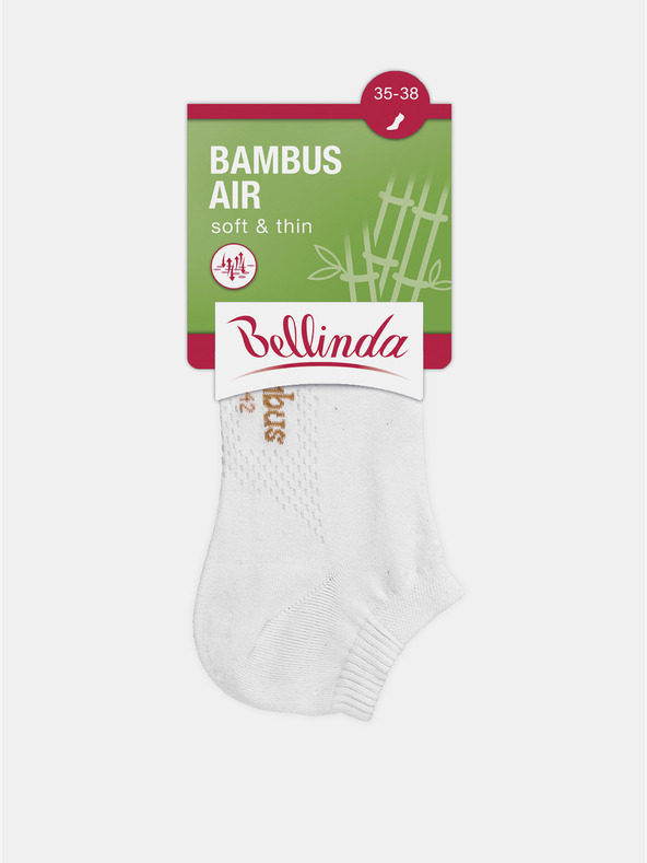 Bellinda Bijele ženske gležnjače Bellinda BAMBUS AIR LADIES IN-SHOE SOCKS