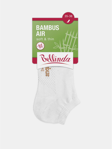 Bellinda Bijele ženske gležnjače Bellinda BAMBUS AIR LADIES IN-SHOE SOCKS