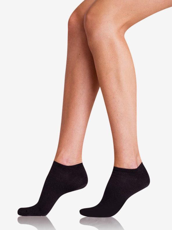 Bellinda Set od dvije ženske čarape u crnoj boji Bellinda COTTON IN-SHOE SOCKS 2x