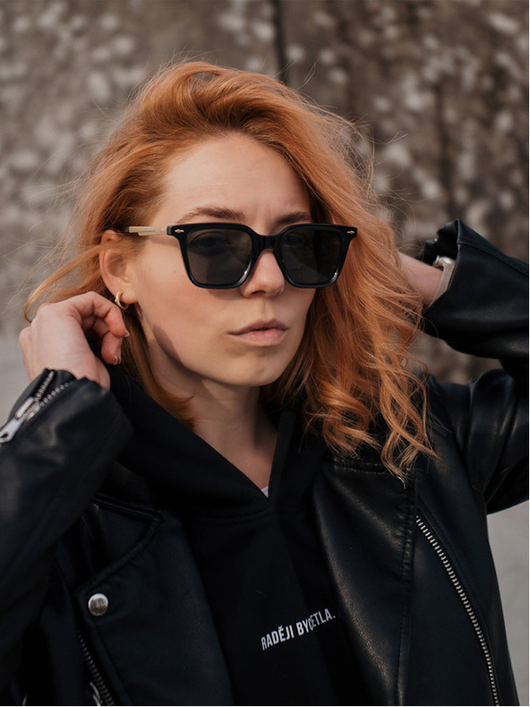 VEYREY VeyRey štreber Fowl crne polarizirane sunčane naočale