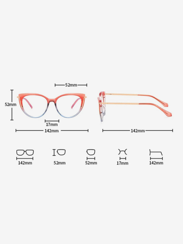 VEYREY Crne i zlatne VeyRey Buster plave svjetiljke koje blokiraju ženske naočale