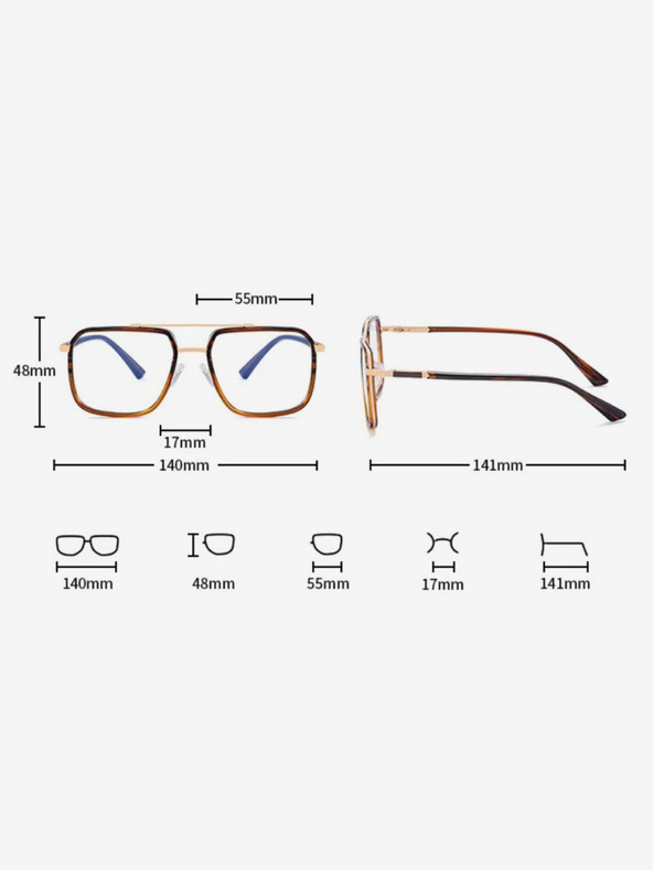 VEYREY VeyRey Blanks Blue Light Blocking Black Glasses