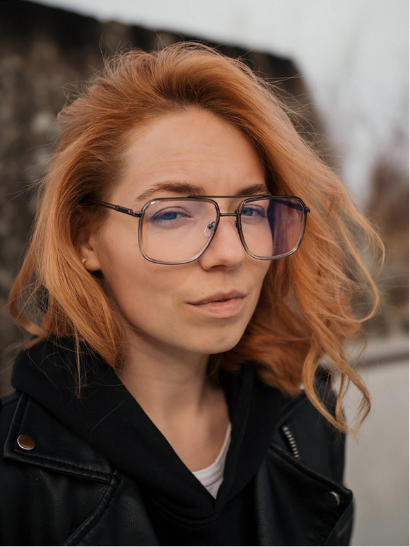 VEYREY VeyRey Blanks Blue Light Blocking Black Glasses