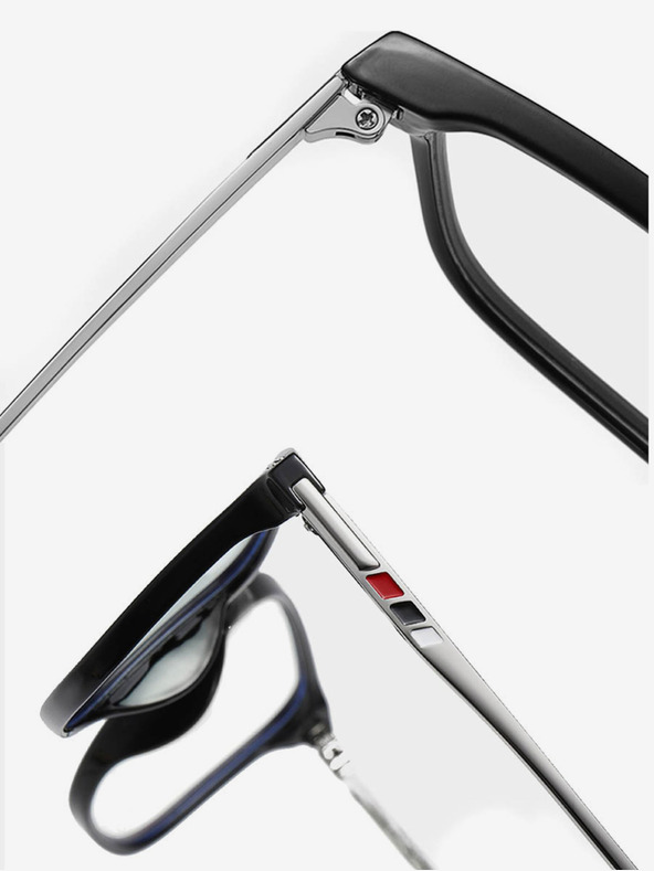 VEYREY VeyRey muške naočale za blokiranje plavog svjetla Candlebees Ovalne crne univerzalne