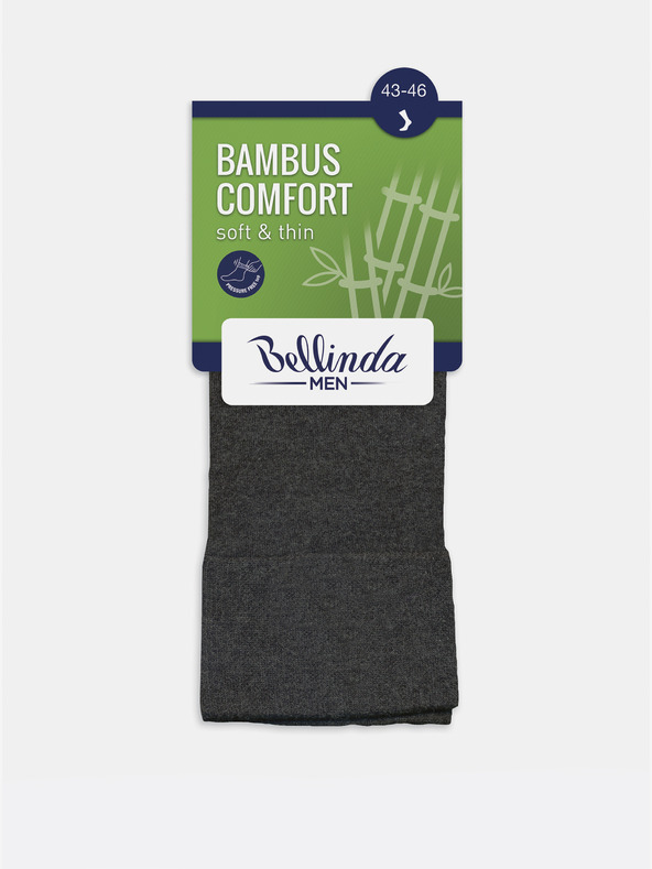 Bellinda Tamno smeđe muške čarape Bellinda BAMBUS COMFORT SOCKS