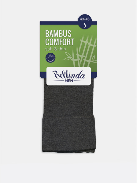 Bellinda Tamno smeđe muške čarape Bellinda BAMBUS COMFORT SOCKS