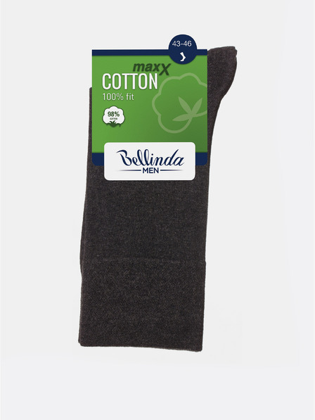 Bellinda Tamno sive muške čarape Bellinda COTTON MAXX MEN SOCKS