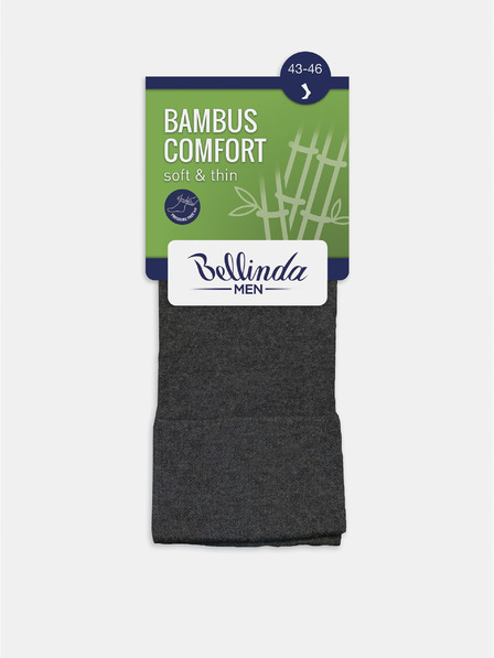 Bellinda Tamno sive muške čarape Bellinda BAMBUS COMFORT SOCKS