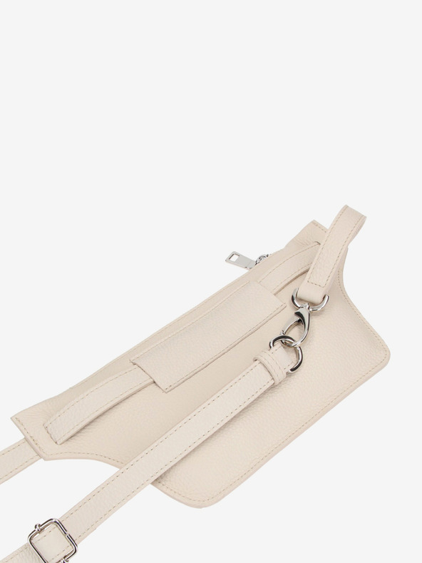 Elega Krem ženska kožna torbica oko struka ELEGA Merlin