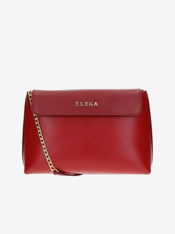 Elega Crvena ženska kožna torbica preko ramena ELEGA Anie
